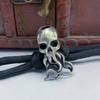 Handmade Eagle Head Octopus Head Charms Bracelet Lanyard Pendant  EDC Outdoor Tool