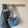 Denim-Umhängetasche mit großer Kapazität Damen Retro Pendler Umhängetasche