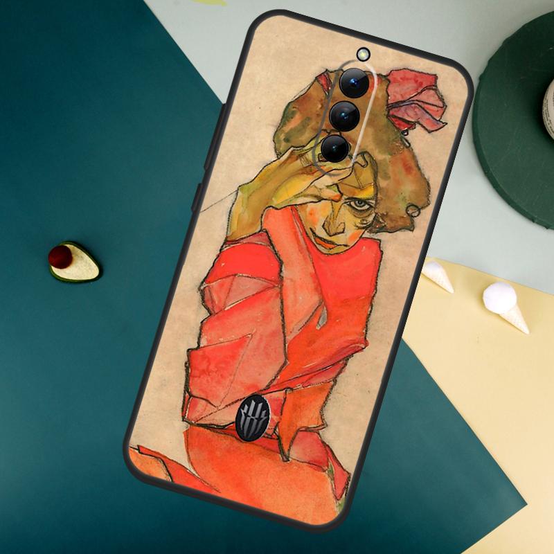 Egon Schiele For ZTE Nubia Red Magic 8 9 8S 9S 10S Pro Plus 10 Air 6S 7S 7 Pro Red Magic 11 Pro Plus Case