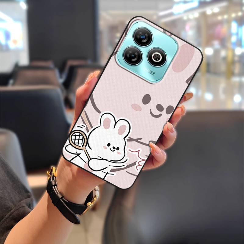 Graffiti Anti-dust Phone Case For ZTE Blade A75 4G/Z2359 TPU Couple Anti-knock Cartoon Protective Silicone Cute Durable