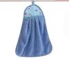 1 Pack Coral Fleece Bathroom Amenities Soft Hand Towels Absorbent Cloth Dish Cloth Hanging Cloth Kitchen Convenient Accessories LS