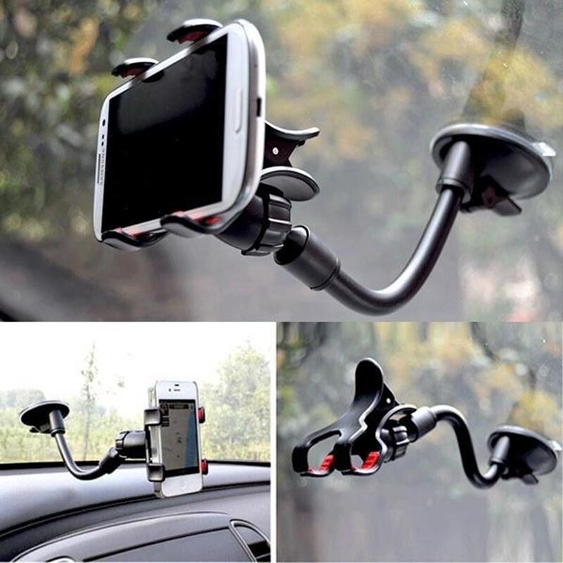 Universal Car Phone Holder Sucked Type 360° Rotatable Windshield Mount Stand GPS Phone Bracket Auto Interior Decor Accessories