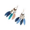 Zinc Zinc Zinc Alloy Feather Tassel Earrings Ethnic Style Boho Drop Earrings  Women