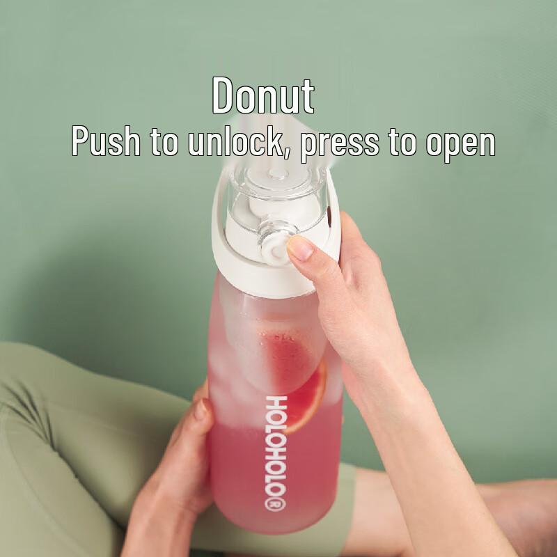 HOLOHOLO Pilates Fitness Straw Water Bottle