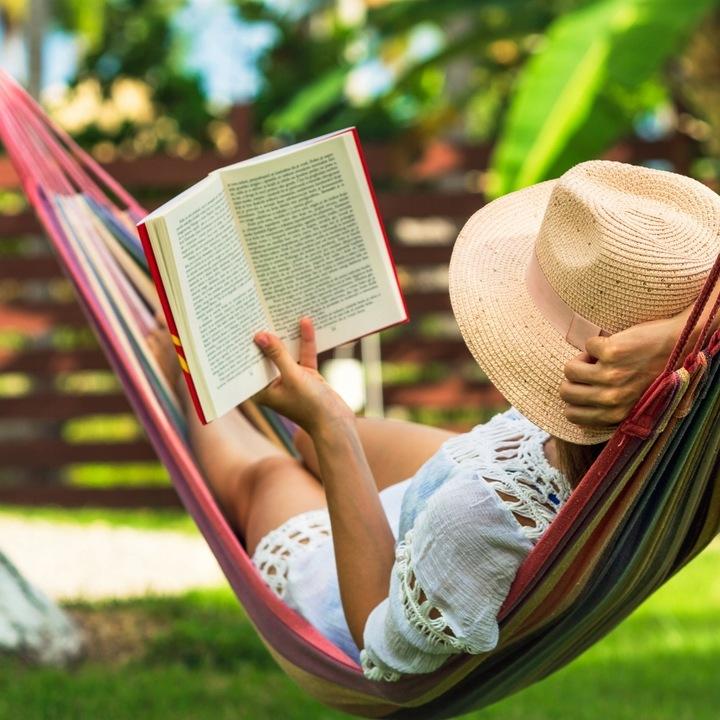 Langlebige Doppelhängematte Groß XXL Boho Schaukel 2 in 1 Baumwolle 290 cm DOPPELHÄNGEMATTE ROT