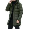 Male Winter Warm Long Outwear Hooded Thicken Mid-length Hooded Foe Men Warm Coat Winter Puffer Jacket Fashion Parka Overcoat