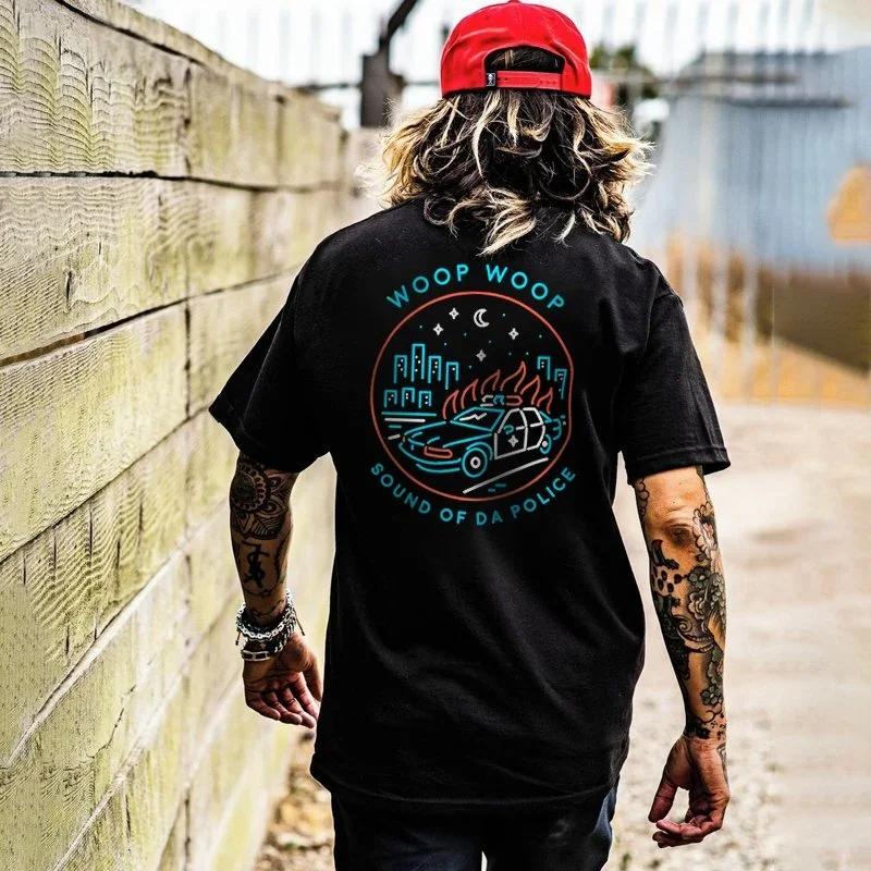 Harajuku Gothic Skulls Tshirts Men Loose Short-sleev Tops Oversized Hip-hop Punk Tee Male XS-4XL Tees Summer Ropa Hombre Tee