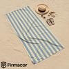 Light Blue & Yellow Vertical Stripe Soft Portable Travel Towel Unisex Lightweight Oversized Sand Free Quick Dry Beach Towel