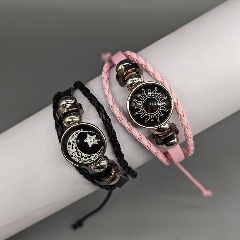 Sun & Moon Lovers Adjustable Bracelet - Best Friends, Internet Celebrity Style, Hot-Selling Niche for Students