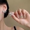 Silver Needle Diamond Flower Exquisite Fashion Stud Earrings Sweet Small Fresh Gentle Versatile Earrings Niche Premium Earrings