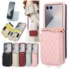 Lanyard Zipper Wallet Case For For Samsung Galaxy Z Flip 7 6 5 4 3 Flip7 Leather Case Crossbody Phone Cover Cash Coin Cards Pocket