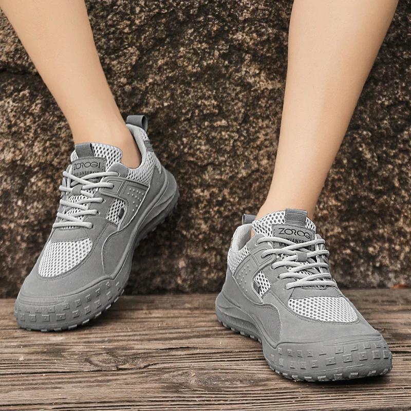 Fashion Summer New Casual Fitness Men's Shoes Breathable Outdoor Hiking Shoes Fashionable Massage Style Sports Mesh Basketball Shoes