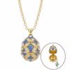 Copper Egg Pendant Necklace Egg Shape Egg Charm Vintage Style Zodiac Necklace  Daily Wear