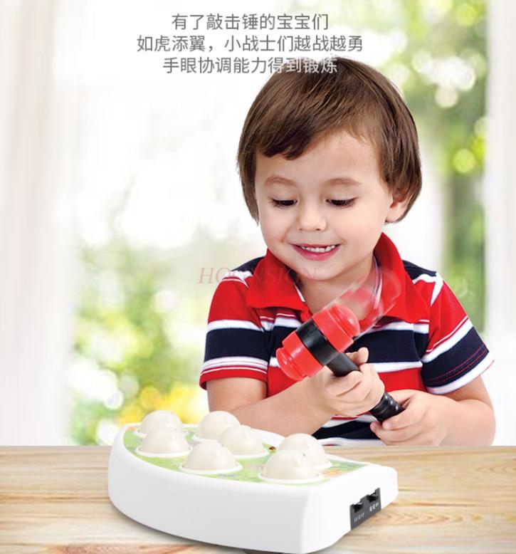 Scoring Level Children'S Electric Ground Mouse Toy Classic Tapping Parent-Child Interactive Game Machine For Puzzle