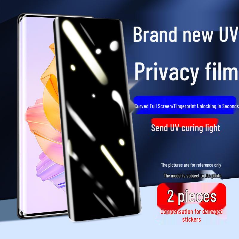 Honor 80/80 Pro Tempered Glass Screen Protector, Full Coverage, UV Glue, Anti-Fall Protection