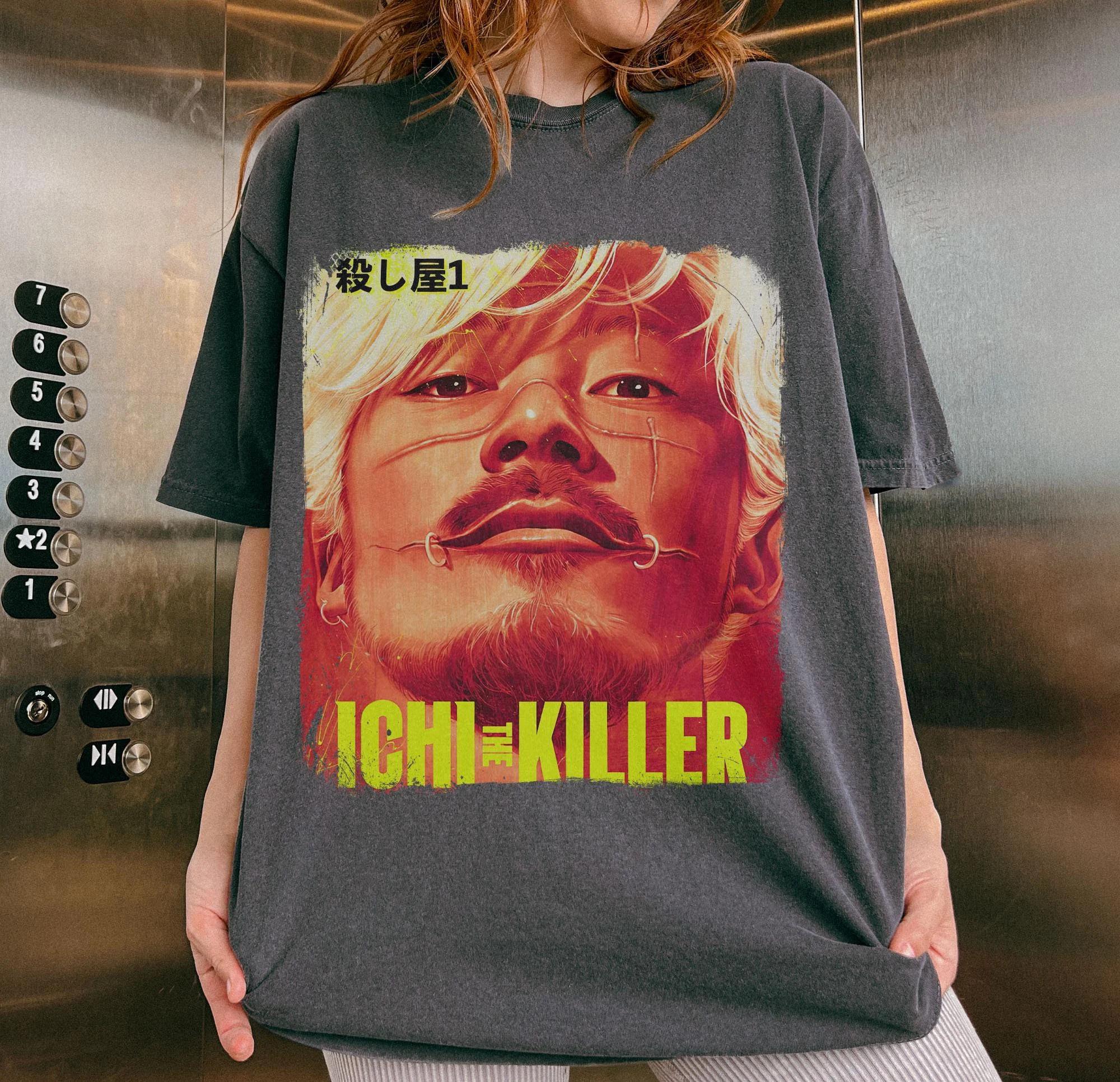 Ichi The Killer Japanese Movie T-Shirt, Unisex, Koroshiya Ichi, Gift for Japanese Movie Manga Comic Fans, Vintage Movie Shirt S разноцветный