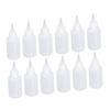 100PCS 50ml Empty Squeeze Bottles with Scale Semi Transparent Plastic Liquid Dispensing Container for Dye Oil Ink Paint