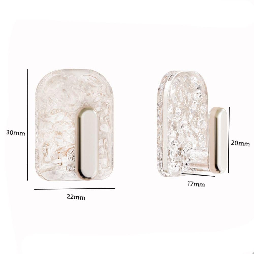 18/27pcs Wall Mounted Wall Hook Transparent Storage Rack Delicate Key Hooks  Home