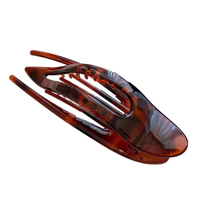 

Большой зажим-коготь для волос Нескользящий Защита от ударов Поликарбонатный Пластик Заколка Для волос Головной убор Для чувствительной кожи головы Спортзал Работа Путешествия