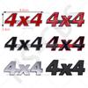 3D Metalen 4X4 Embleem Badge 4 X 4 Auto Achterklep Decal 4X4 Letter Logo Auto Achterklep Stickers Carrosserie Decoratieve Sticker Accessoires