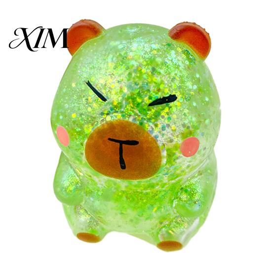 Sensory Stimulation Toy Glitter Cartoon Animal Fidget for Adults Kids Cute Pig Duck Soft Touch Stress Ball Turtle Squeeze Relief Easter Basket Stuffer