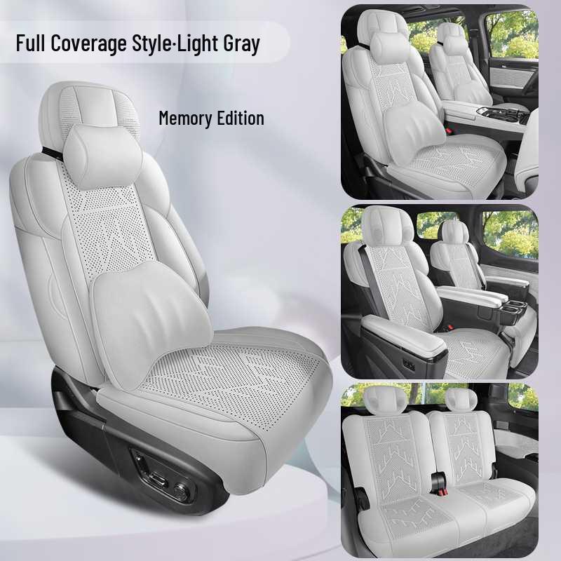 25 JiKe 009 All-Season Suede Car Seat Cushion with Full Coverage Ventilation for Sixth and Seventh Seats