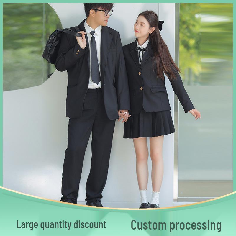 Japanese Style Academy Couple JK Uniform Set - Middle School Student Suit Jacket