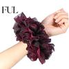 Hair Rope Flower Shape Tie High Elastic Headwear Scrunchy Big Shining Accessories