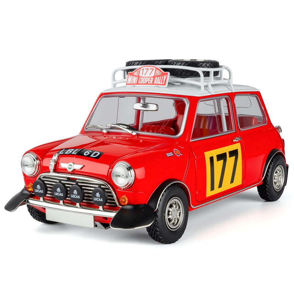 

1/18 BMW MINI COOPER Металева модель автомобіля Литі моделі та іграшкові транспортні засоби Модель автомобіля Масштабна мініатюрна модель автомобіля Іграшка для дітей червоний