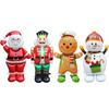 1pc New Extra Large Standing Santa Claus Foil Balloon Christmas Holiday Party Decoration New Year Birthday Supplies Easter Gift