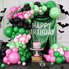 Witch Themed Birthday Party Decorations 153 Pink And Green Balloon Wreath Arch Kit Background Decorations