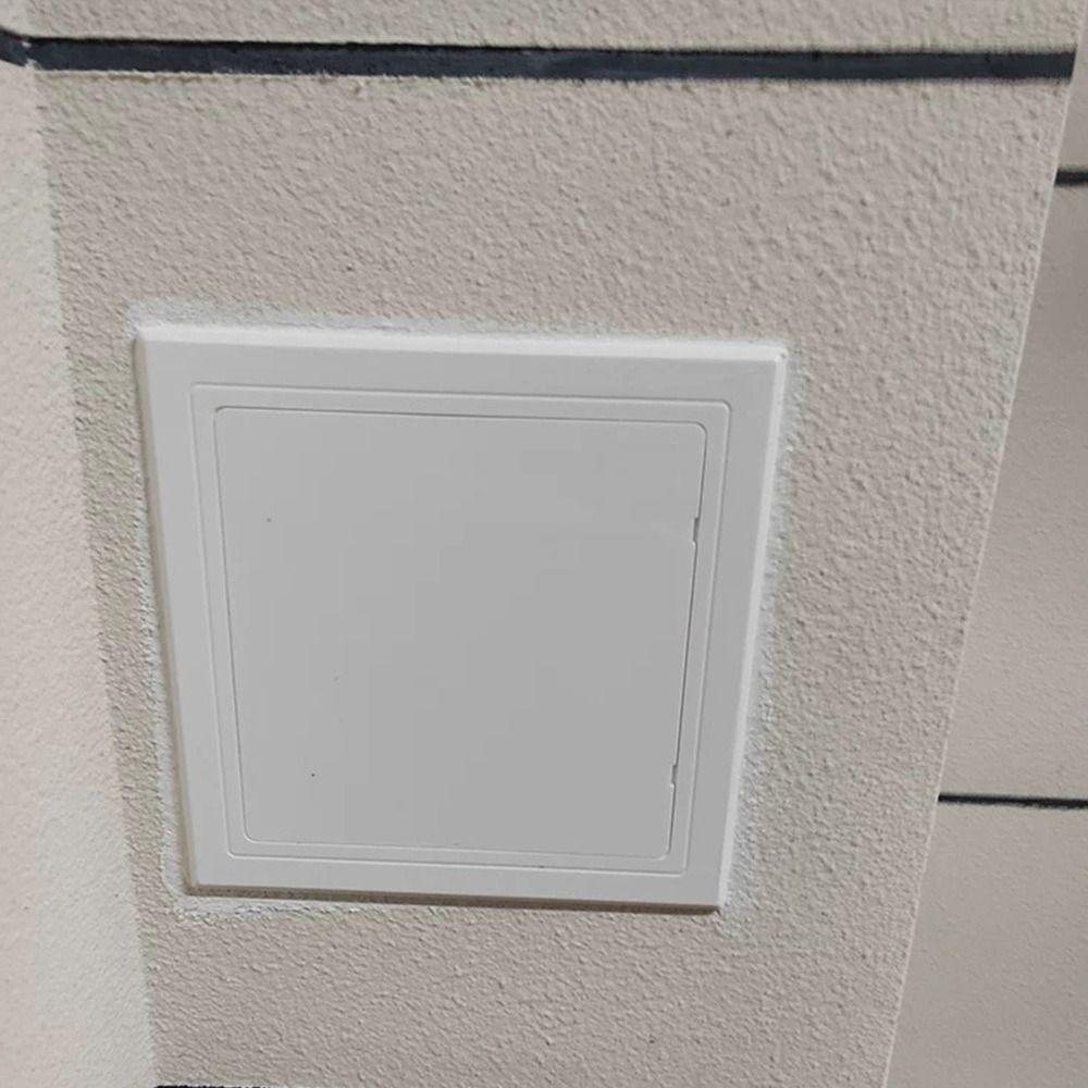 Universal Self-adhesive Access Panel Door Plastic Removable Opening Flap Cover Plate White Inspection Hole Doors Wall Ceiling