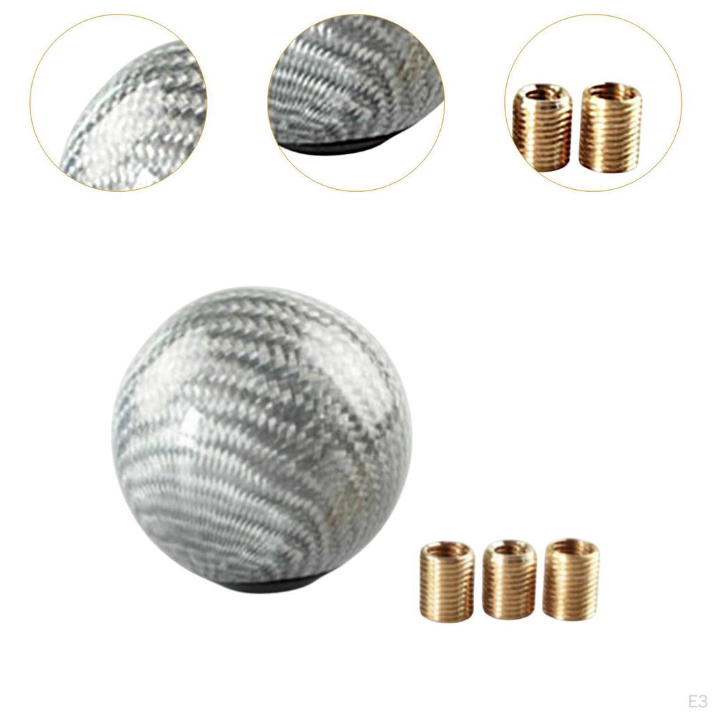 Auto Gear Shifter Knob Modified Round Ball Shifting Handle Easily Install for Automotive