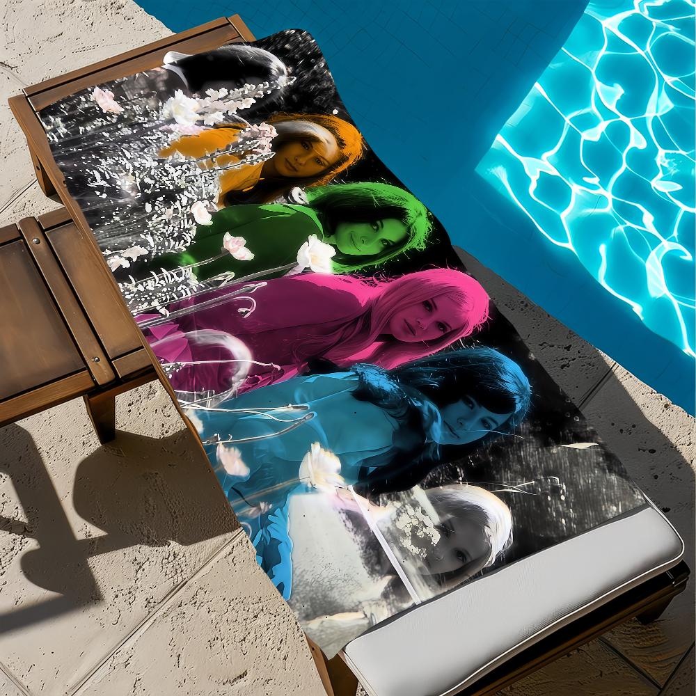 band cool art t-tv girl color Towel soft Beach Towels Trip swim Pool bathing Towel Gym Spa home Decor Gift Holiday