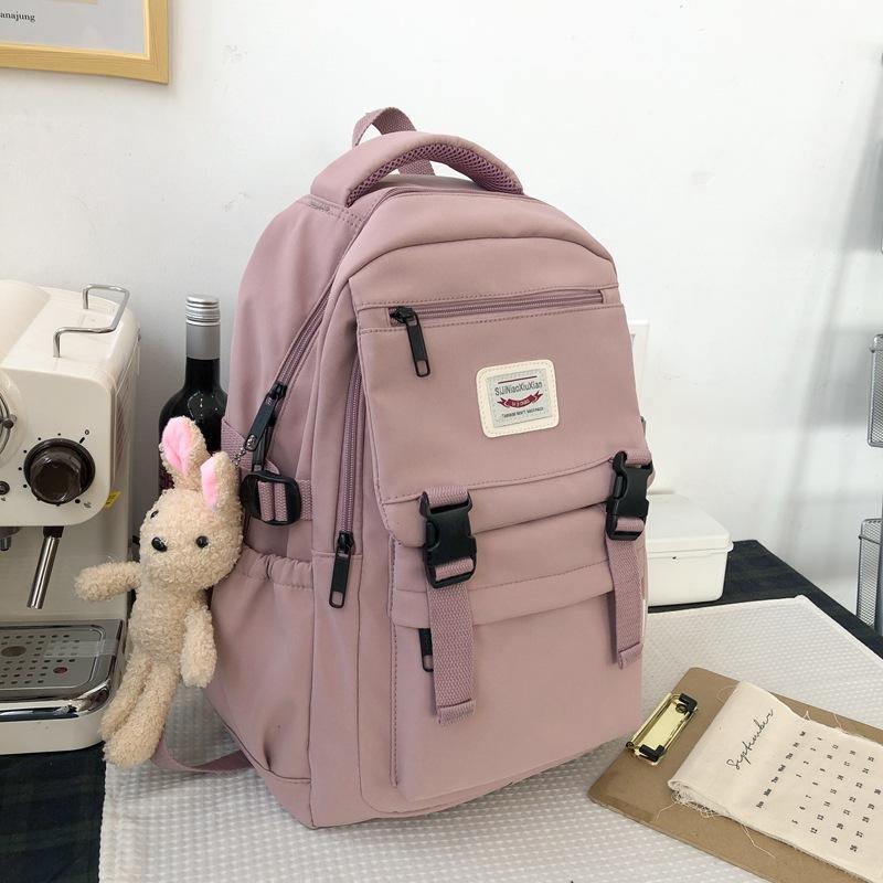 Schoolbag new backpack for junior and high school students, class backpack, fashionable Japanese and Korean version, casual computer bag, large-