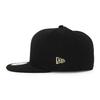59FIFTY BASIC FITTED Einfache Leere Grundlegende Einfache Mütze Kappe Schwarz Gold [New Era] [BLANK CAP] (7-3/8 (ca. 58,7 cm))