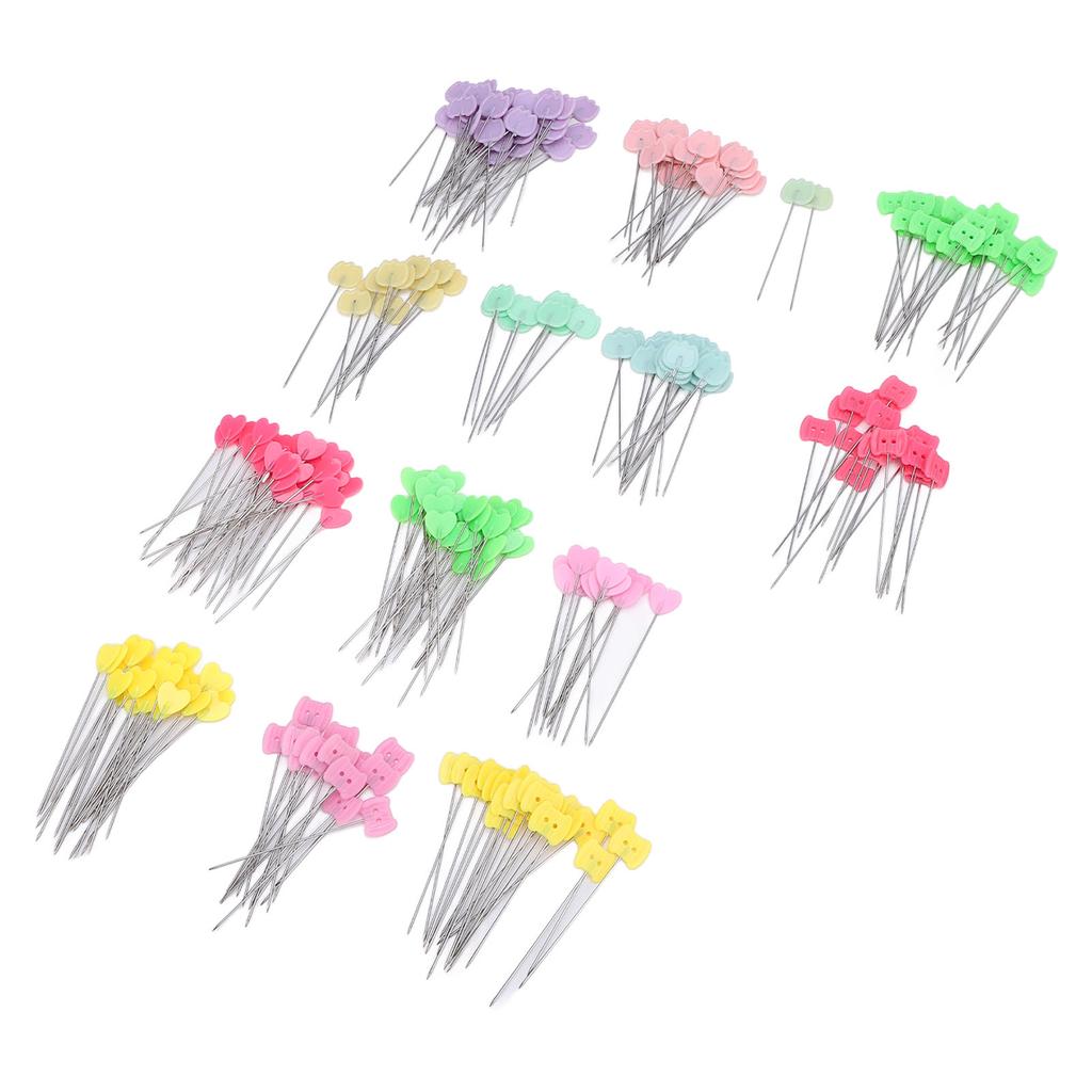 300Pcs Flat Head Straight Pins Set Incisive Tip Sewing Pin Set for Positioning Decorating Craft Projects