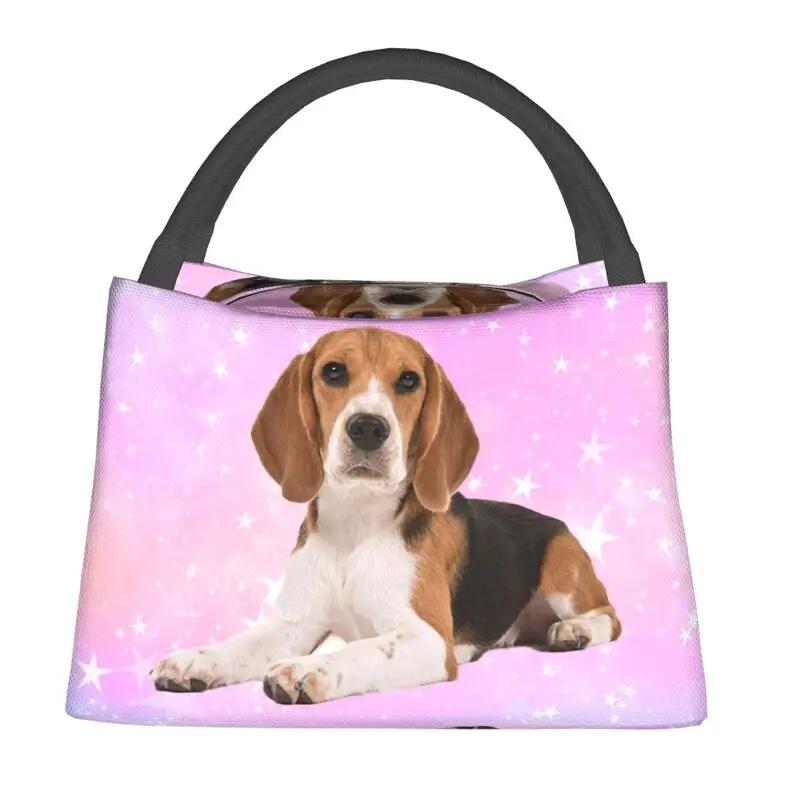 Lovely Pug Dog Insulated Lunch Tote Bag for Women Portable Cooler Thermal Bento Box Outdoor Camping Travel