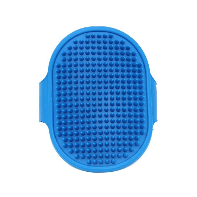 Dog Grooming Brush Pet Shampoo Comb Soft Rubber Glove Hair Grooming Massage Comb with Adjustable Strap for Short Long Hair Dogs