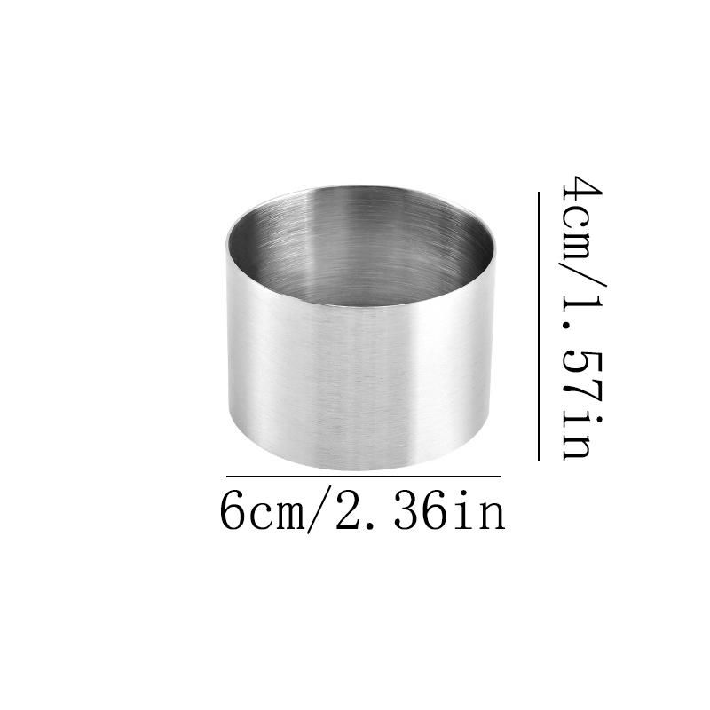 Cake Ring Mold Round Shape Stainless Steel Reusable DIY Baking Tool Mousse Circle Kitchen Gadget Pastry Accessories