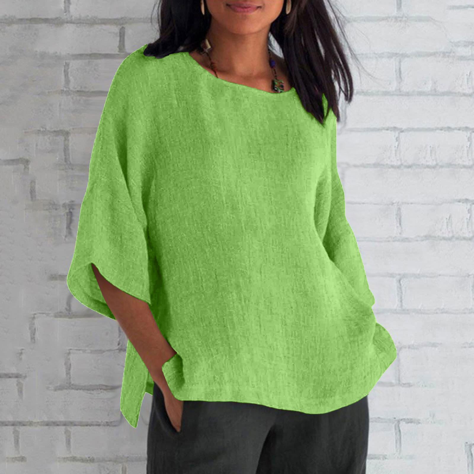 Женская мода с половиной рукавом и круглым вырезом — фото 5