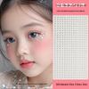 Blue Star Diamond Face Stickers: Adhesive Rhinestone Designs for Tear Eye Makeup, Perfect for Music Festivals.