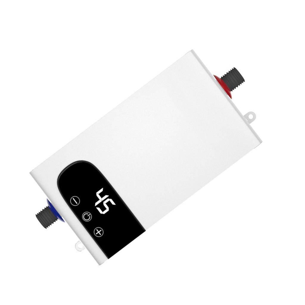 Tankless Water Heater, 5500W Electric Water Heater with LED Touchscreen, Compact Digital Temperature Control Hot Water System for Bathroom Kitchen