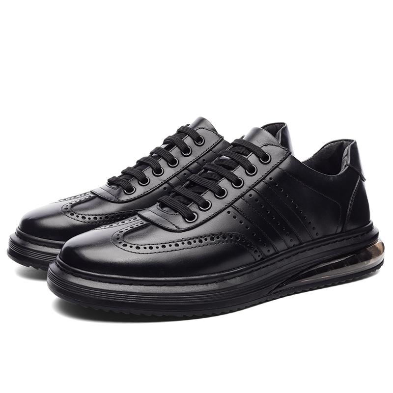 Fashion Genuine leather business casual shoes Leisure sports design styles Daily office High quality adult shoes Black hot selling