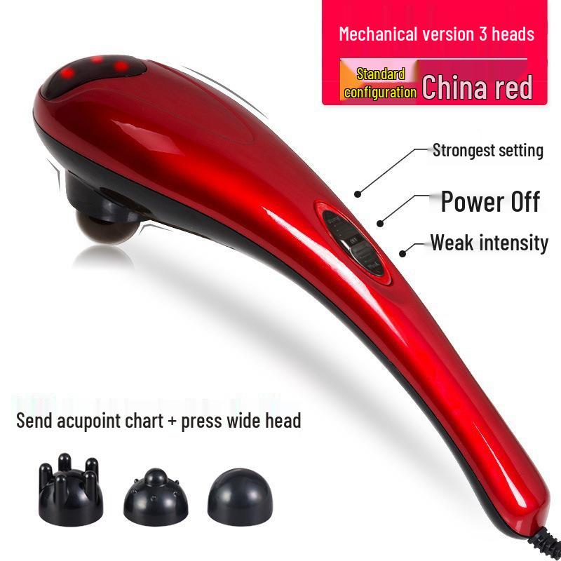 Delfin Hand-Elektromassagegerät: Ganzkörper-Klopfmassage-Vibration für Rücken, Schulter, Taille