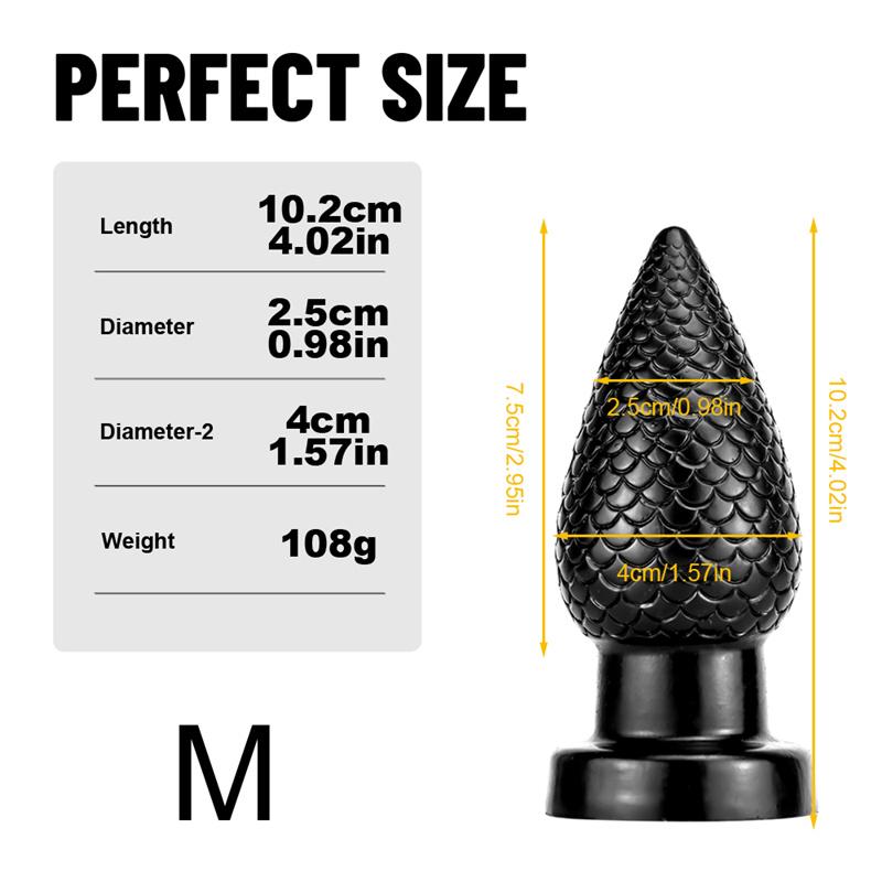 Black Pine Cone Butt Plug Masturbation Stick Backyard Butt Plug Sex Toys Backyard Big Butt Plug