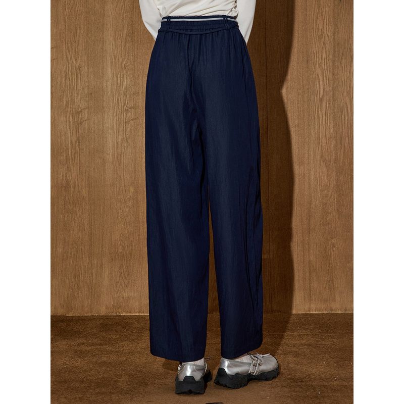 Coolhut Simple Loose Slimming Straight-Leg Lightweight Long Pants with Sun Protection and Drawstring 2025 Summer Women's Casual Pants