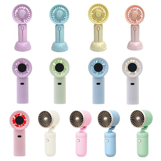 Handheld Fan with Adjustable Tilt Portable Mini Cooling Fan Long Battery Life Fast Charging Low Noise Desktop Fan for Students Travel