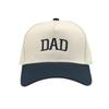 2pcs/set Vintage Letter Embroidered Mom Dad Baseball Cap Two-Tone Adjustable Couple Cap Sunscreen Hats For Man Women