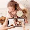 Träkort för milstolpar för nyföddfotografering - Månadsvisa babyrekvisita